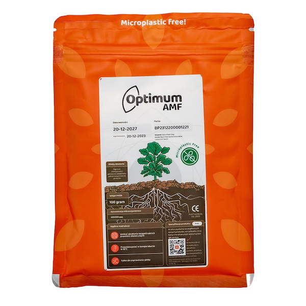 Optimum AMF Proszek 100 g – preparat mikoryzowy w opakowaniu